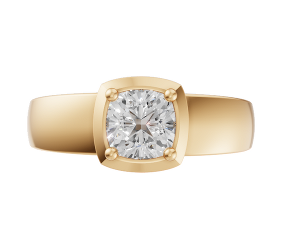 cushion-14k yellow gold|cushion-18k yellow gold