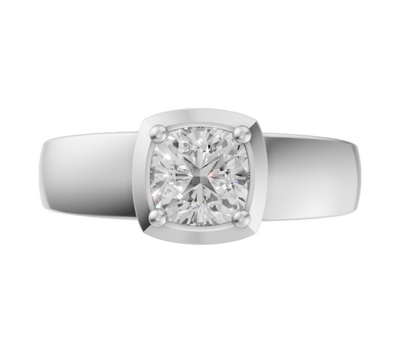 cushion-14k white gold|cushion-18k white gold|cushion-platinum
