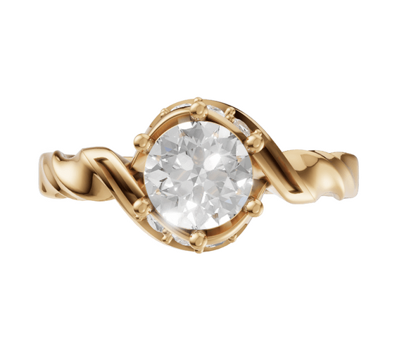 round-14k yellow gold|round-18k yellow gold